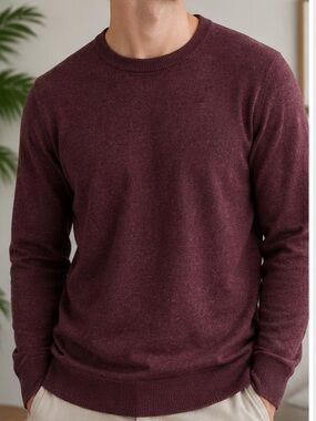 Old Navy Men's Crewneck Sweater in Burgundy
